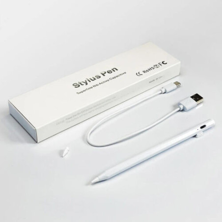 Stylus Pen Capacitivo Activo Punta Fina Alta Precisión